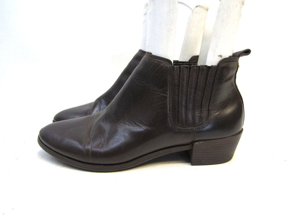 MICHAEL KORS Womens Size 7.5 M Brown Leather Chelsea Ankle Fashion Boots Bootie